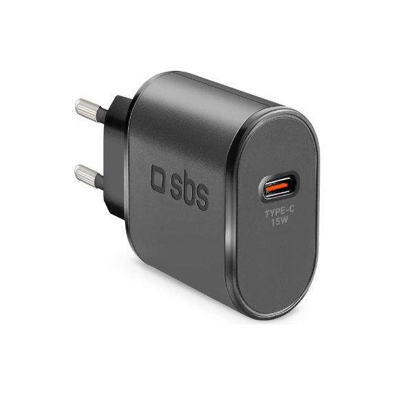 Ladowarka 15W USB-C, czarny, black, SBS