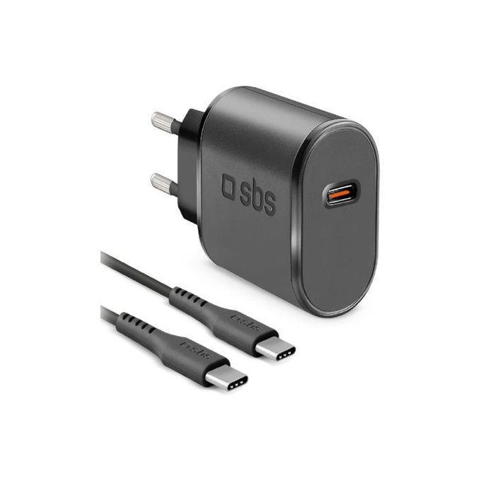 Podróżny zestaw adaptera ładującego USB-C, 15W AFC, Kabel USB-C do USB-C, 1m, SBS
