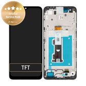 Wyświetlacz do Motorola Moto E22i, E22, Ekran dotykowy z ramką, 5D68C21594, Czarny, Black, Genuine Service Pack