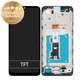 Wyświetlacz do Motorola Moto E22i, E22, Ekran dotykowy z ramką, 5D68C21594, Czarny, Black, Genuine Service Pack