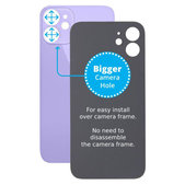 Tylne szklo z duza dziura na aparat do iPhone 12 Mini, Fioletowy, Purple