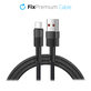 Kabel USB-C / USB z szybkim ladowaniem (1m), czarny, black, FixPremium