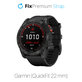 Pasek silikonowy do Garmin, QuickFit 22mm, Czarny, Black, FixPremium