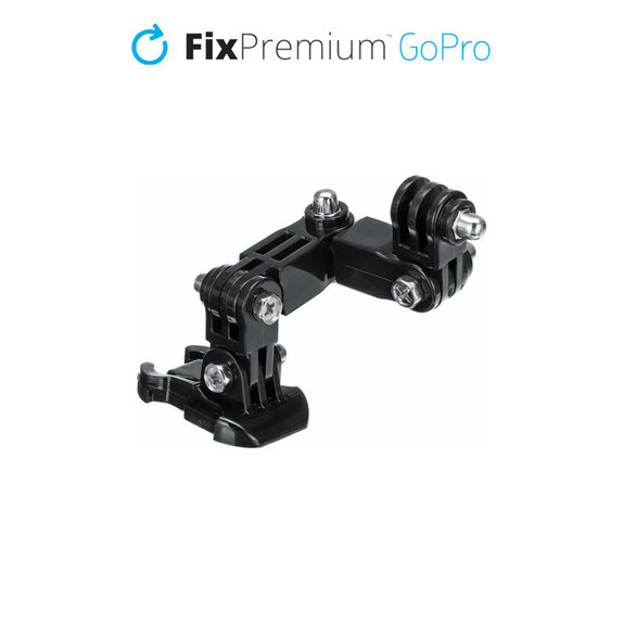 3-ramienny uchwyt na GoPro, czarny, black, FixPremium