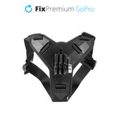 Uchwyt na kask do GoPro, czarny, black, FixPremium