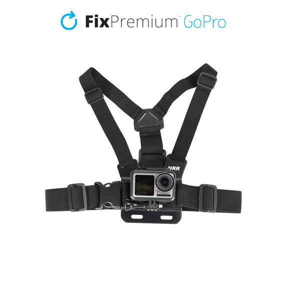 Uchwyt na cialo do GoPro, czarny, black, FixPremium