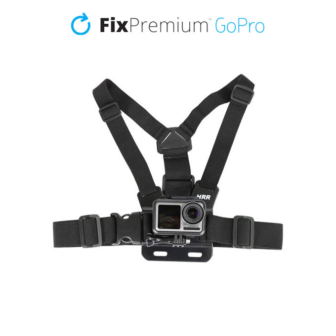 Uchwyt na cialo do GoPro, czarny, black, FixPremium