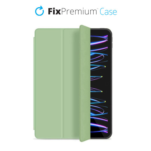 Etui Silikonowe z klapką do iPad Pro 12.9" (4., 5. Gen), zielony, green, FixPremium