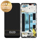 Wyświetlacz do Realme 8 RMX3085, Ekran dotykowy z ramką, 4906919, Cyber Black, Genuine Service Pack