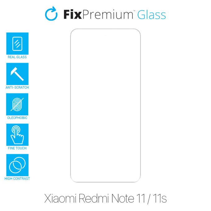 Szkło hartowane do Xiaomi Redmi Note 11, 11S, FixPremium