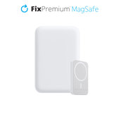 PowerBank MagSafe 10 000mAh, Biały, White, FixPremium