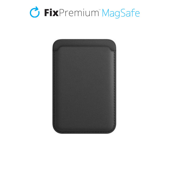 Portfel MagSafe, czarny, black, FixPremium