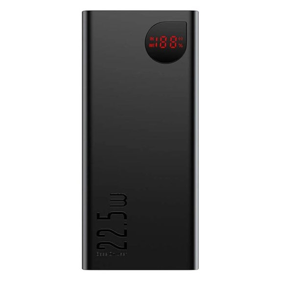 PowerBank 10 000 mAh, czarny, black, Baseus