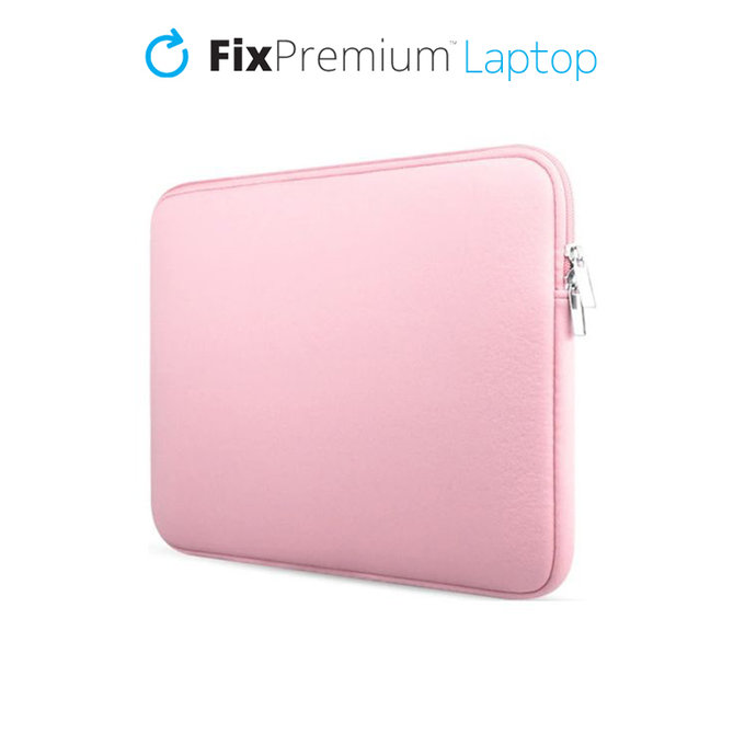 Etui na Notebook 14", różowy, pink, FixPremium