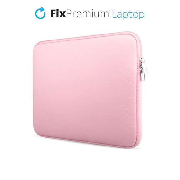 Etui na Notebook 15,6", różowy, pink, FixPremium