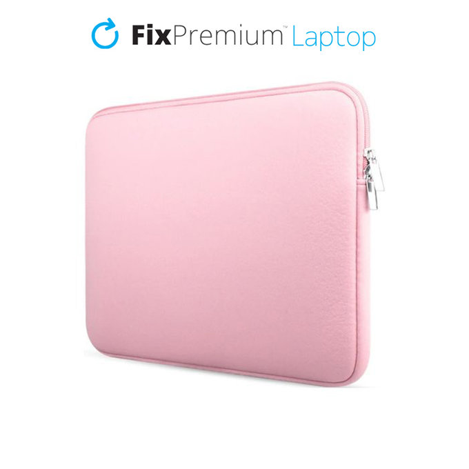 Etui na Notebook 15,6", różowy, pink, FixPremium