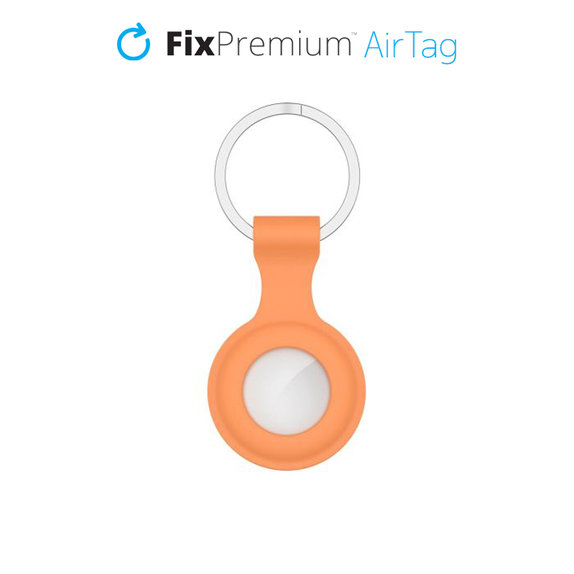 Silikonowy Brelok do AirTag, pomarańczowy, orange, FixPremium