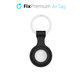 Silikonowy Brelok do AirTag, czarny, black, FixPremium