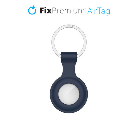 Silikonowy Brelok do AirTag, niebieski, blue, FixPremium