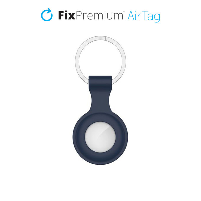 Silikonowy Brelok do AirTag, niebieski, blue, FixPremium