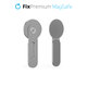 Uchwyt MagSafe do iPhone do notebooka, srebrny, silver, FixPremium