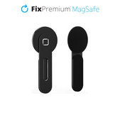 Uchwyt MagSafe do iPhone do notebooka, czarny, black, FixPremium