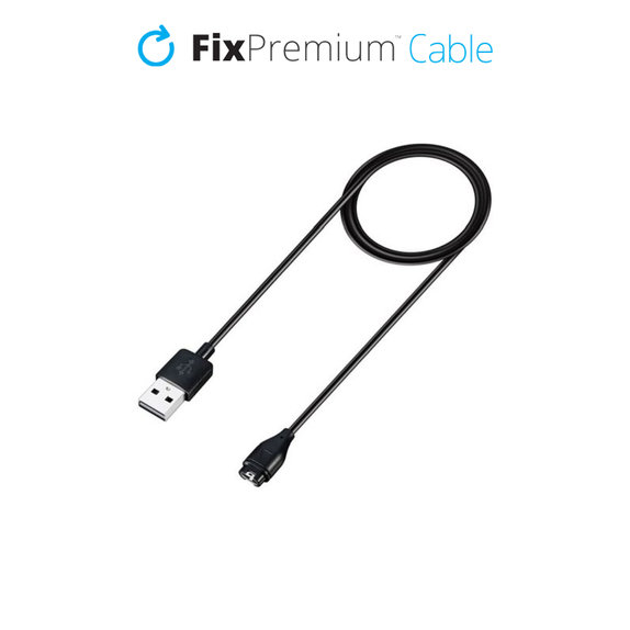 Kabel ladowania do zegarka Garmin, czarny, black, FixPremium