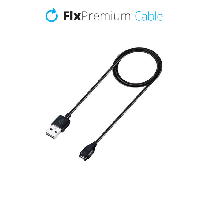 Kabel ladowania do zegarka Garmin, czarny, black, FixPremium