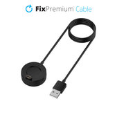 Stacja ładująca do zegarka Garmin, Czarna, Magnetyczne dopasowanie, FixPremium