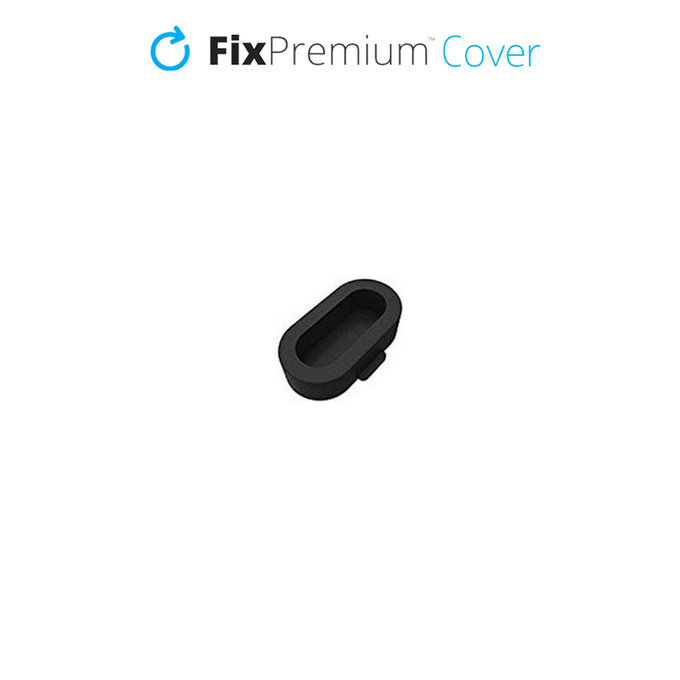 Oslona portu ladowania do zegarka Garmin, czarny, black, FixPremium