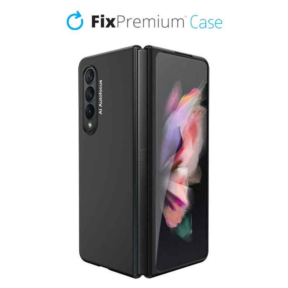Etui Silikonowe do Samsung Z Fold 3, czarny, black, FixPremium