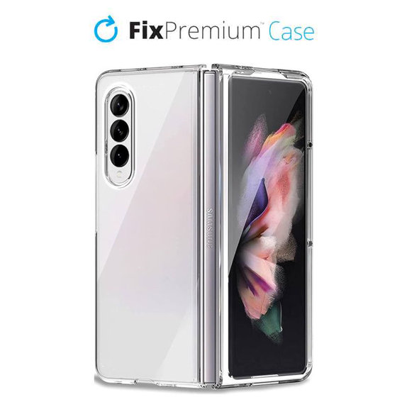 Etui silikonowe do Samsung Z Fold 3, Przezroczysty, Transparent, FixPremium