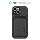 Etui do iPhone 13 mini, Carbon z MagSafe Wallet, Czarny, Black, FixPremium