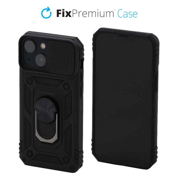 Etui do iPhone 13 mini, CamShield, Czarny, Black, FixPremium