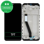 Wyświetlacz do Xiaomi Redmi 9, Ekran dotykowy z ramką, Czarny, Black, TFT