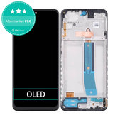 Wyświetlacz OLED do Xiaomi Redmi Note 11, Ekran dotykowy z ramką, Graphite Gray