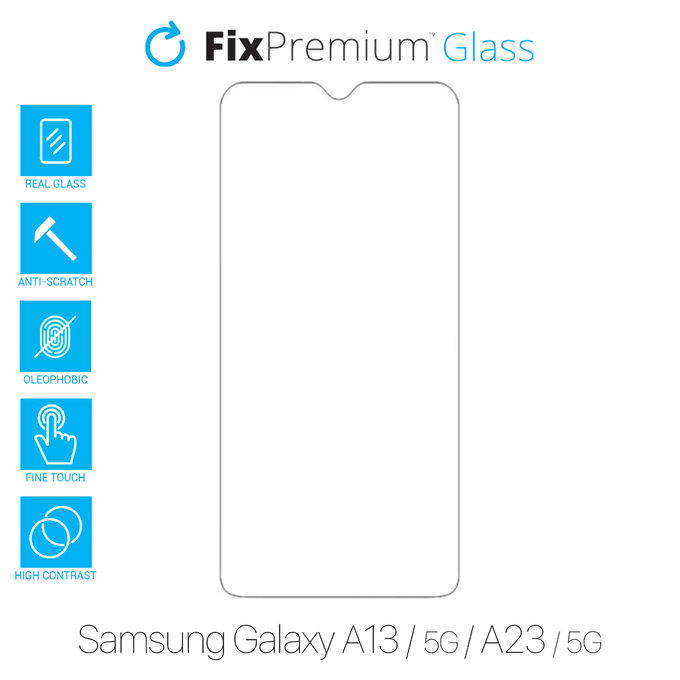 Szkło hartowane do Samsung A13, A13 5G, A23, A23 5G, FixPremium