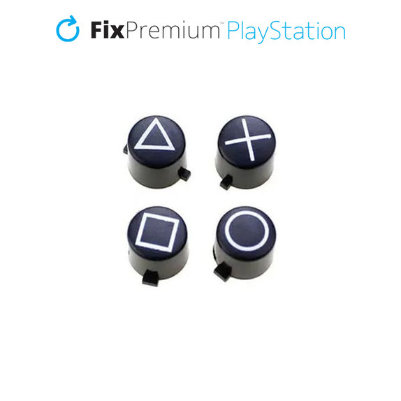 Przyciski Retro do PS5 DualSense, biały, white, FixPremium