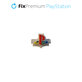 Przycisk Home Retro do PS5 DualSense, biały, white, FixPremium