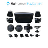 Luksusowe elementy dekoracyjne do PS5 DualSense, czarny, black, FixPremium