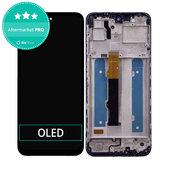 Wyświetlacz OLED do Motorola Moto G42 XT2233, Ekran dotykowy z ramką, Czarny, Black