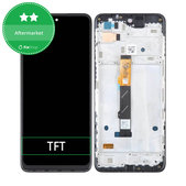 Wyświetlacz do Motorola Moto G42 XT2233, Ekran dotykowy z ramką, Czarny, Black, TFT