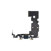 Złącze ładowania z taśmą flex do iPhone SE (3rd Gen 2022), Czarny, Black