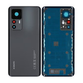 Tylna pokrywa baterii do Xiaomi 12T Pro 22081212UG, 560006L12U00, Czarny, Black, Genuine Service Pack