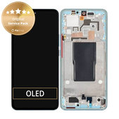 Wyświetlacz do Xiaomi 12T Pro 22081212UG, Ekran dotykowy z ramką, 560005L12U00, Nebieski, Blue,  Genuine Service Pack