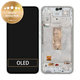 Wyświetlacz do Samsung A54 5G A546B, Ekran dotykowy z ramką, GH82-31231B, GH82-31232B, Biały, White, Genuine Service Pack