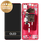 Wyświetlacz do Motorola Edge 30 Fusion, Ekran dotykowy z ramką, 5D68C22034, Viva Magenta, Genuine Service Pack