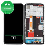 Wyświetlacz do Oppo Reno 4 Z 5G, Ekran dotykowy z ramką, Ink Black, TFT