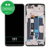 Wyświetlacz do Realme 8 5G RMX3241, Ekran dotykowy z ramką, Supersonic Black, TFT
