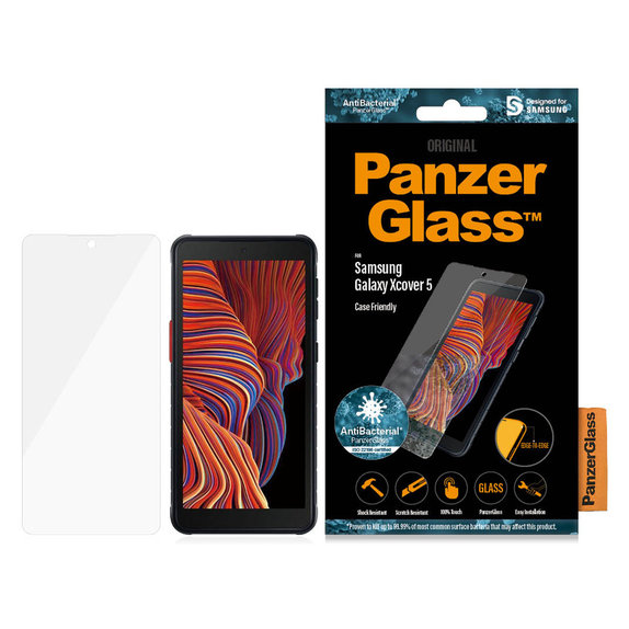 Szkło hartowane Case Friendly AB do Samsung Galaxy Xcover 5, Przezroczyste, PanzerGlass